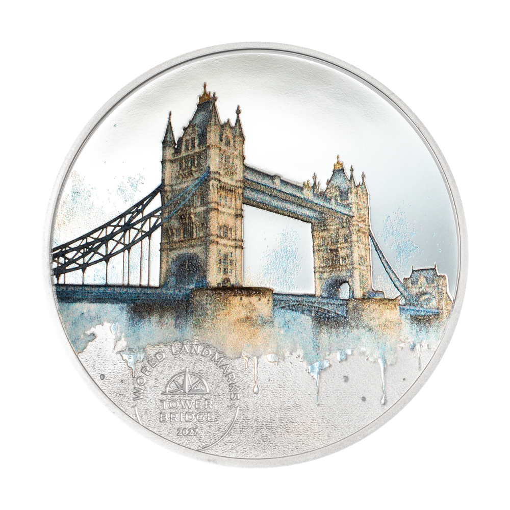 Tower Bridge World Landmarks 1/2 Oz Silver Coin 2027 CIT COIN INVEST AG