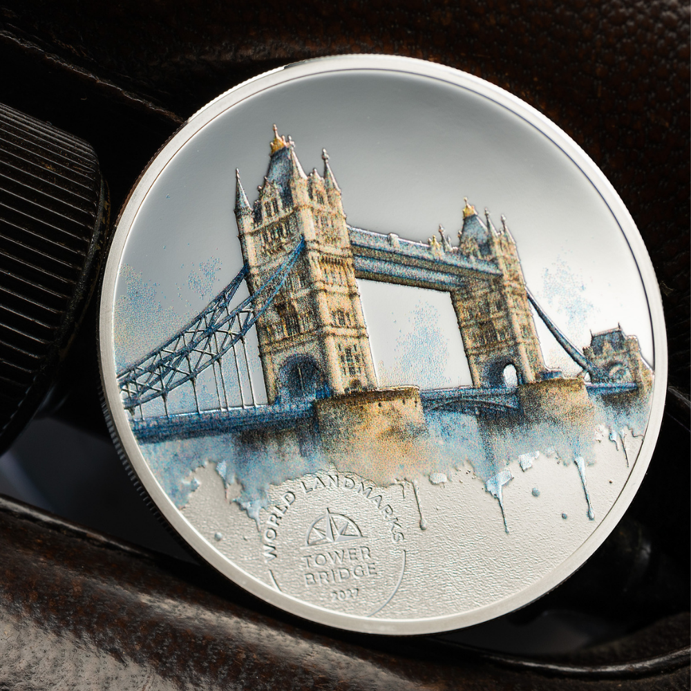 Tower Bridge World Landmarks 1/2 Oz Silver Coin 2027 CIT COIN INVEST AG