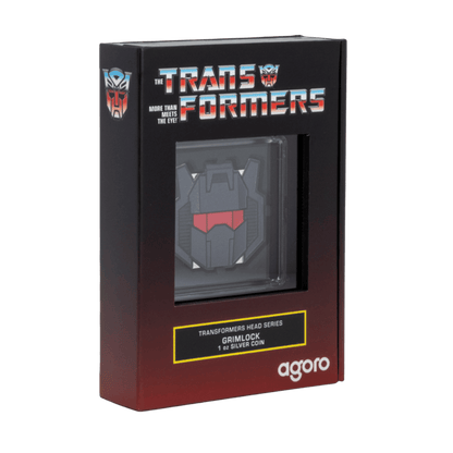 Transformers Heads Grimlock Silver Coin
