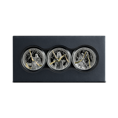 Triune Norns Set 3x1 Oz Silver Coin 5 Marks Germania 2026 Germania Mint