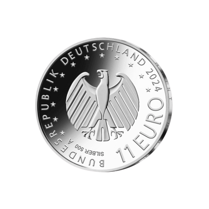 UEFA EURO FOOTBALL Silver Coin €11 Euro Germany 2024