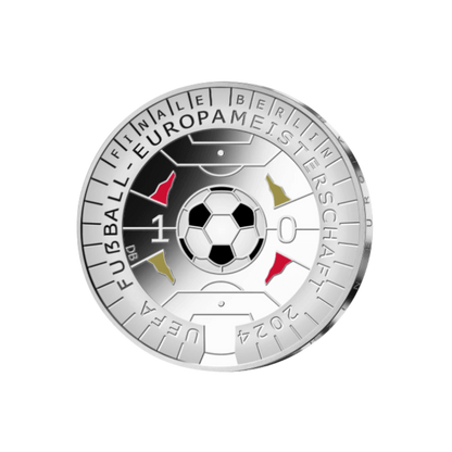 UEFA EURO FOOTBALL Silver Coin €11 Euro Germany 2024