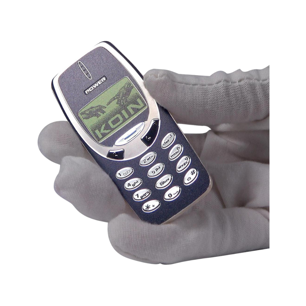 UNBREAKABLE PHONE Colored Gilded TechStalgic 2 Oz Silver Coin $2 Niue 2025