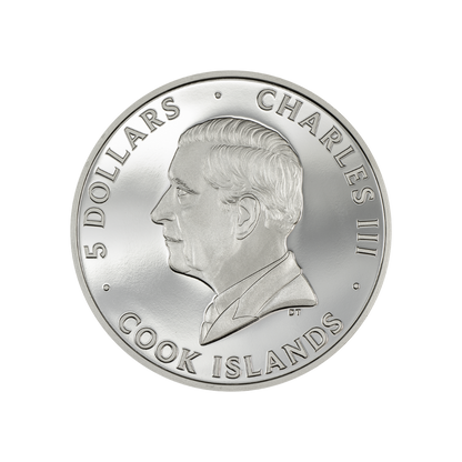 UNDER CAT Underlook 1 Oz Silver Coin $5 Cook Islands 2024