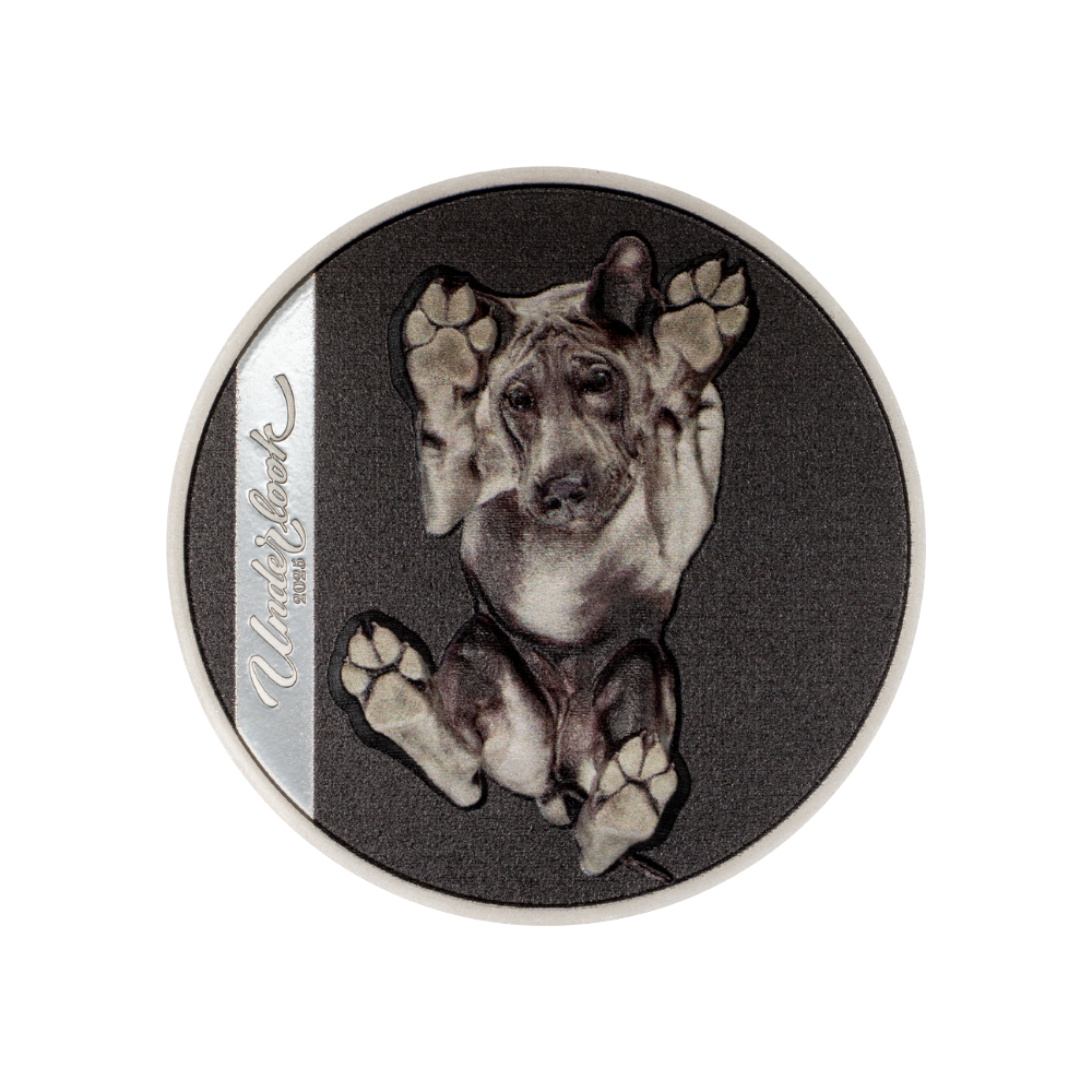 UNDER DOG Underlook 1 Oz Silver Coin $5 Cook Islands 2025