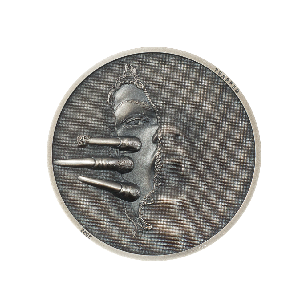 UNTRAPPED 1 Oz Silver Coin $5 Cook Islands 2022