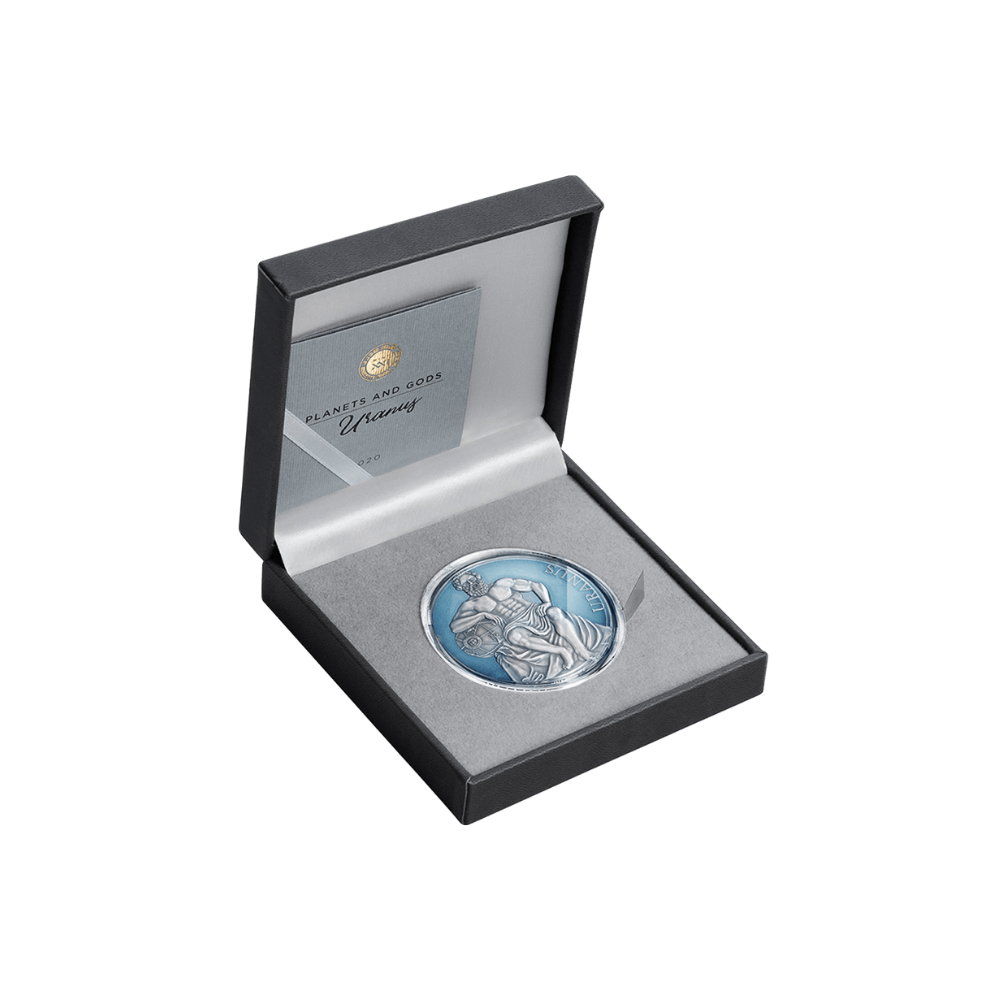 URANUS Planets and Gods 3 Oz Silver Coin 3000 Francs Cameroon 2020