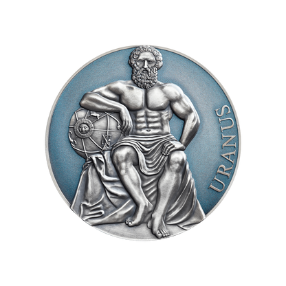 URANUS Planets and Gods 3 Oz Silver Coin 3000 Francs Cameroon 2020