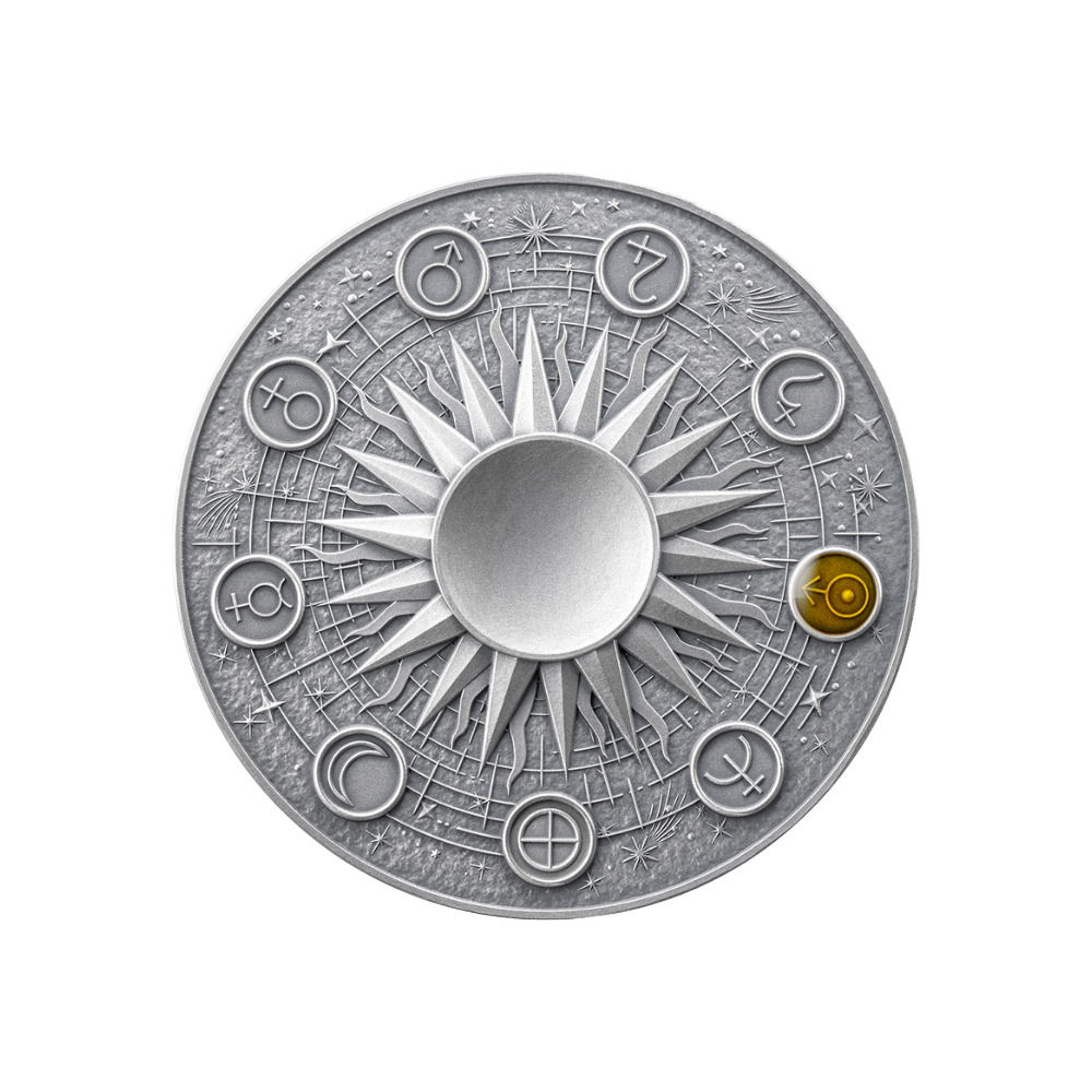 URANUS Solar System 2 Oz Silver Coin 10 Cedis Ghana 2025
