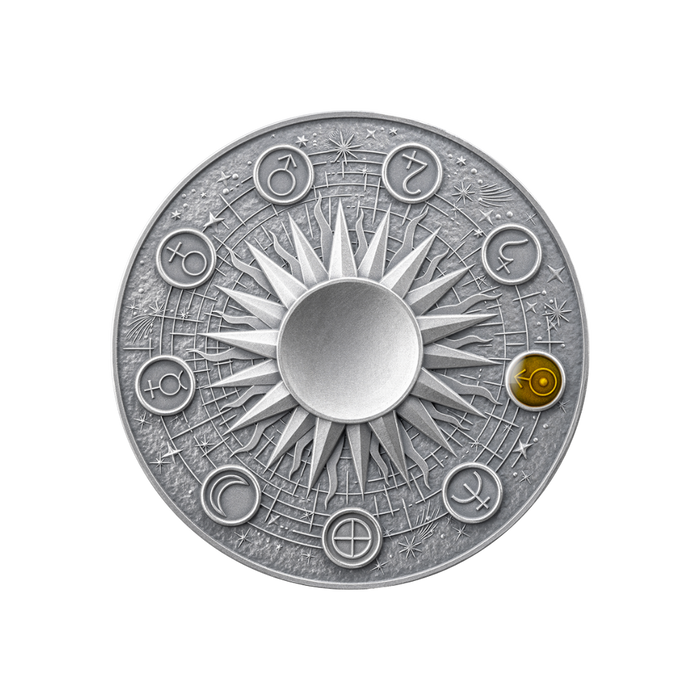 URANUS Solar System 2 Oz Silver Coin 10 Cedis Ghana 2025 - Mint XXI