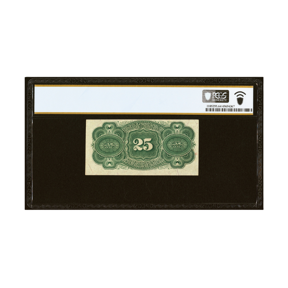US 25 Cent Fr#1302 Fourth Issue Fractional Currency PCGS 64 Choice Uncirculated
