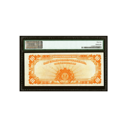 US $10 1922 Fr#1173 Gold Certificate PMG 55 About Uncirculated