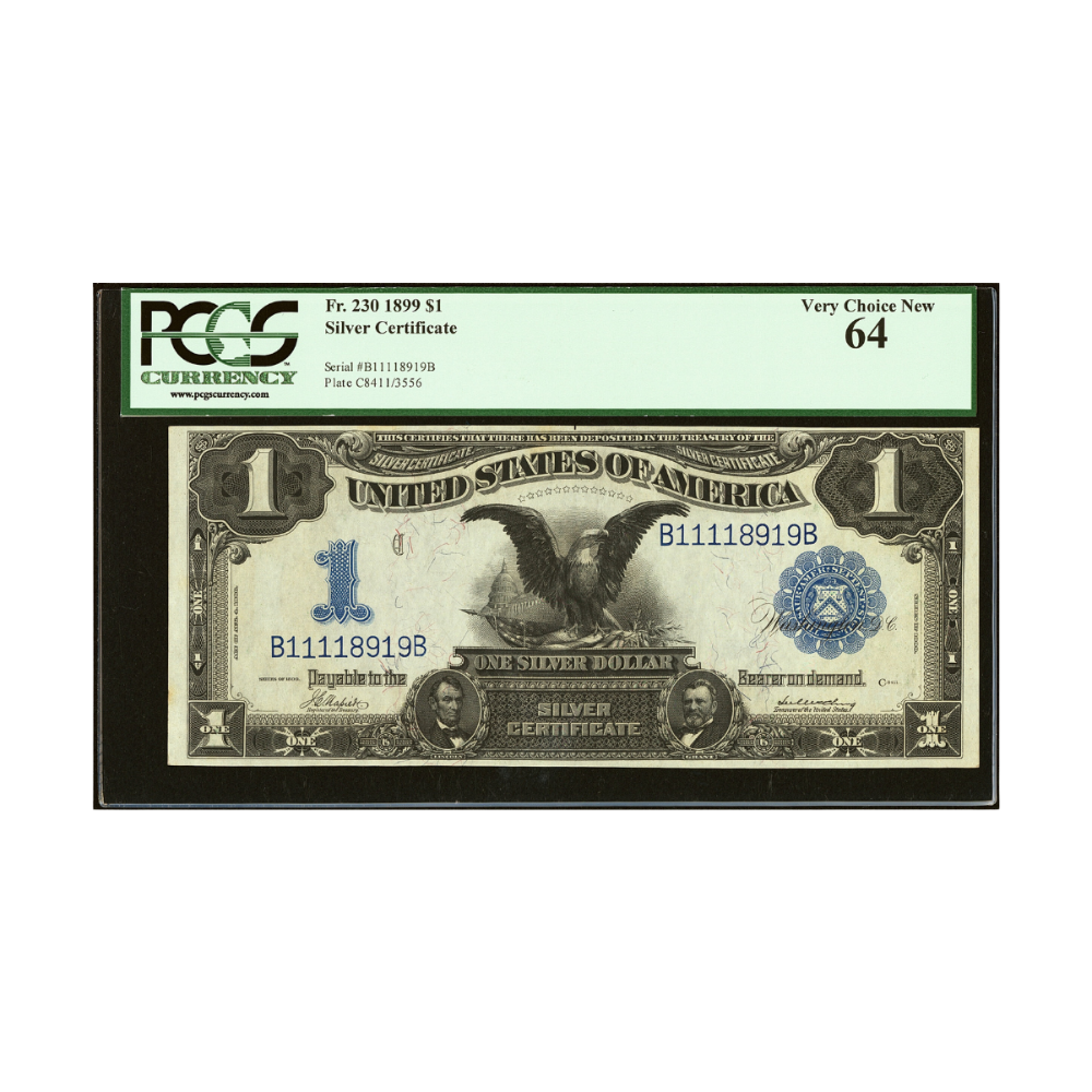 US $1 1899 Fr#230 Silver Certificate PCGS 64 Very Choice New