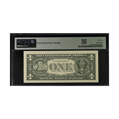 US $1 1995 Fr#1922-I Radar–Repeater Serial Number PMG 66 Gem Uncirculated EPQ