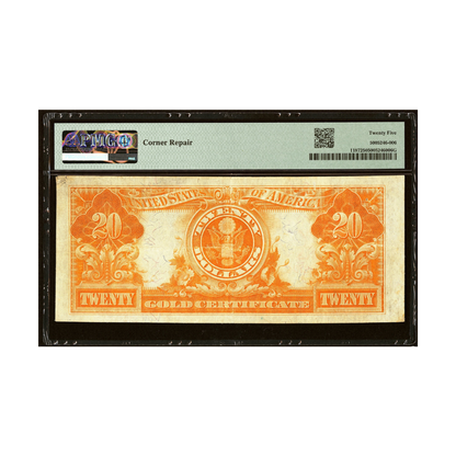 US $20 1922 Fr#1187 Gold Certificate PMG 25 Very Fine