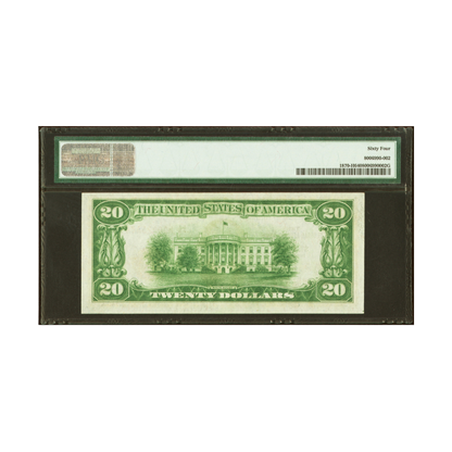 US $20 1929 Fr#1870-H Federal Reserve Bank Note PMG 64 Choice UNC