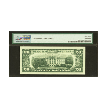 US $20 1969A Fr#2068-H★ Federal Reserve Note Star Note PMG 67 Superb Gem Unc EPQ