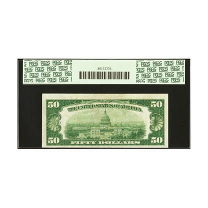 US $50 1928 Fr#2100-D Federal Reserve Note PCGS 40 Extremely Fine PPQ