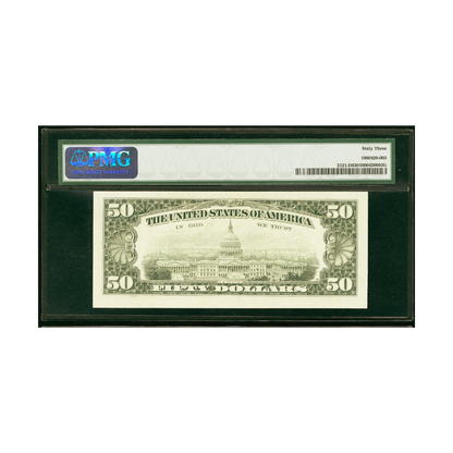 US $50 1981A Federal Reserve Note Cleveland PMG Choice UNC 63