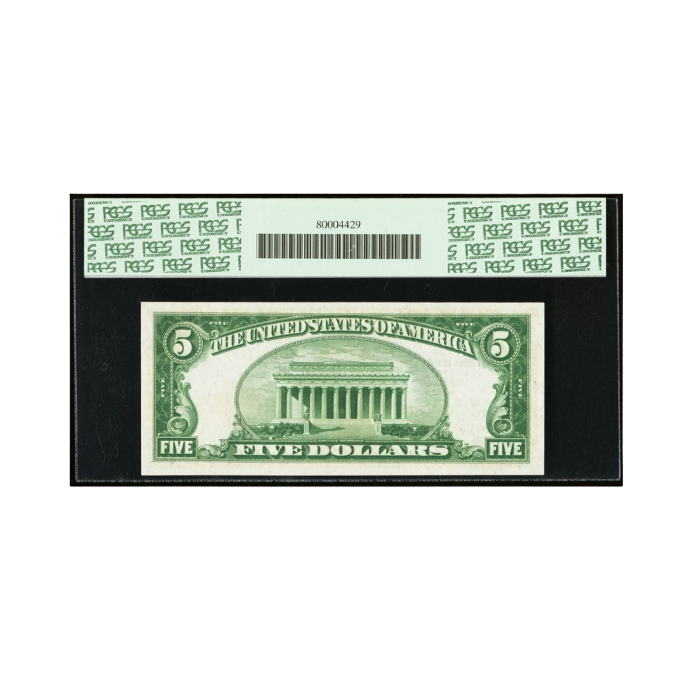 US $5 1929 Fr#1850-G Federal Reserve Bank Note Chicago PCGS 67 Superb Gem New PPQ