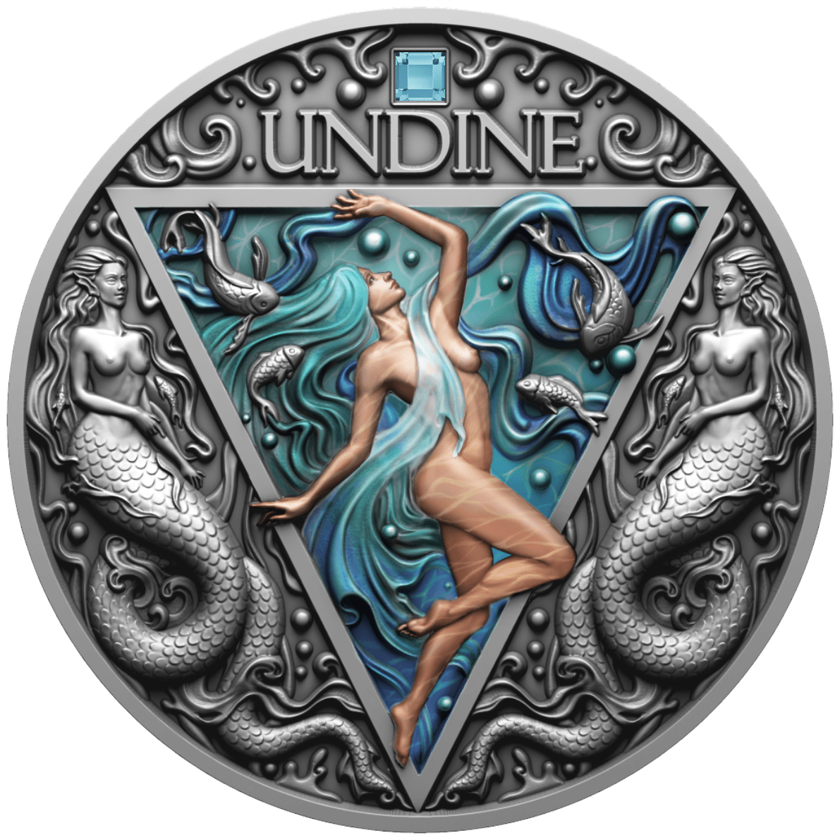 UNDINE Four Elementals 2 Oz Silver Coin - PARTHAVA COIN