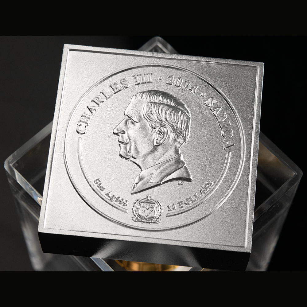 NEFERTITI 3D 5 Oz Silver Coin $10 Samoa 2024