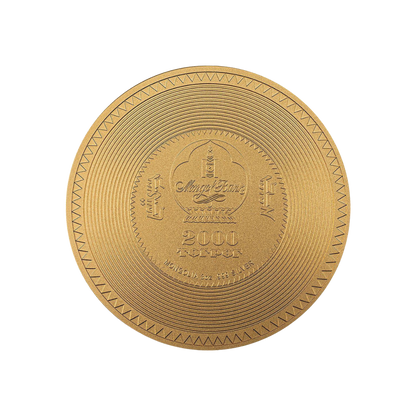 VAIROCHANA BUDDHA MANDALA Archeology Symbolism Gilded 3 Oz Silver Coin 2000 Togrog Mongolia 2022