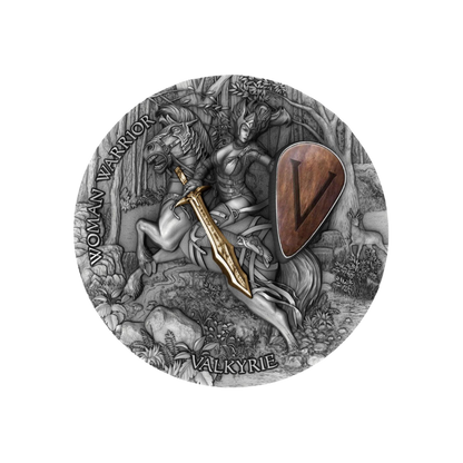 VALKYRIE Woman Warrior 2 Oz Silver Coin $5 Niue 2020