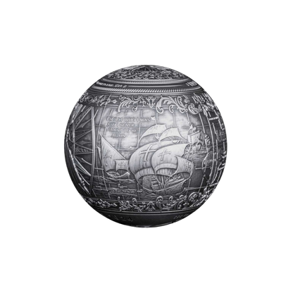 VASCO DA GAMA 1 Kilo Spherical Silver Coin $25 Barbados 2025