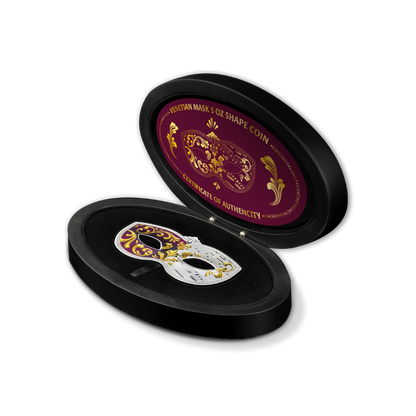 VENETIAN MASK 5 Oz Silver Coin $10 Samoa 2023