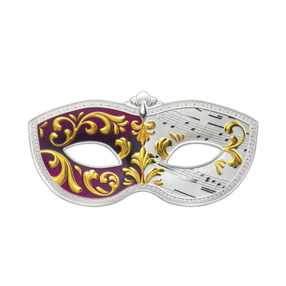 VENETIAN MASK 5 Oz Silver Coin $10 Samoa 2023