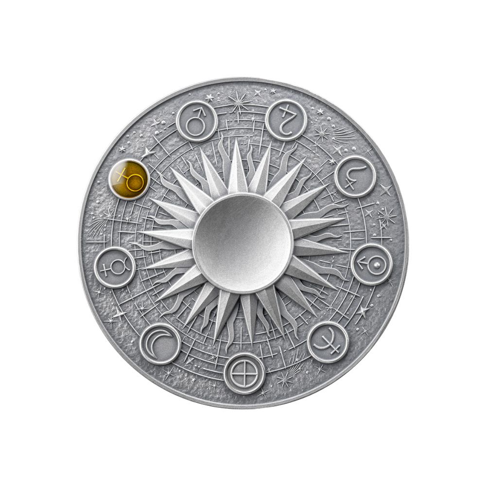 VENUS Solar System 2 Oz Silver Coin 10 Cedis Ghana 2025