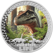 Velociraptor Jurassic Life 1 Oz Silver Coin 2025 reverse