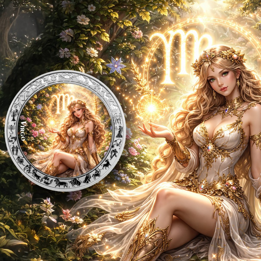Virgo Goddesses Zodiac series 1 Oz Silver Coin 2026 PopCoins