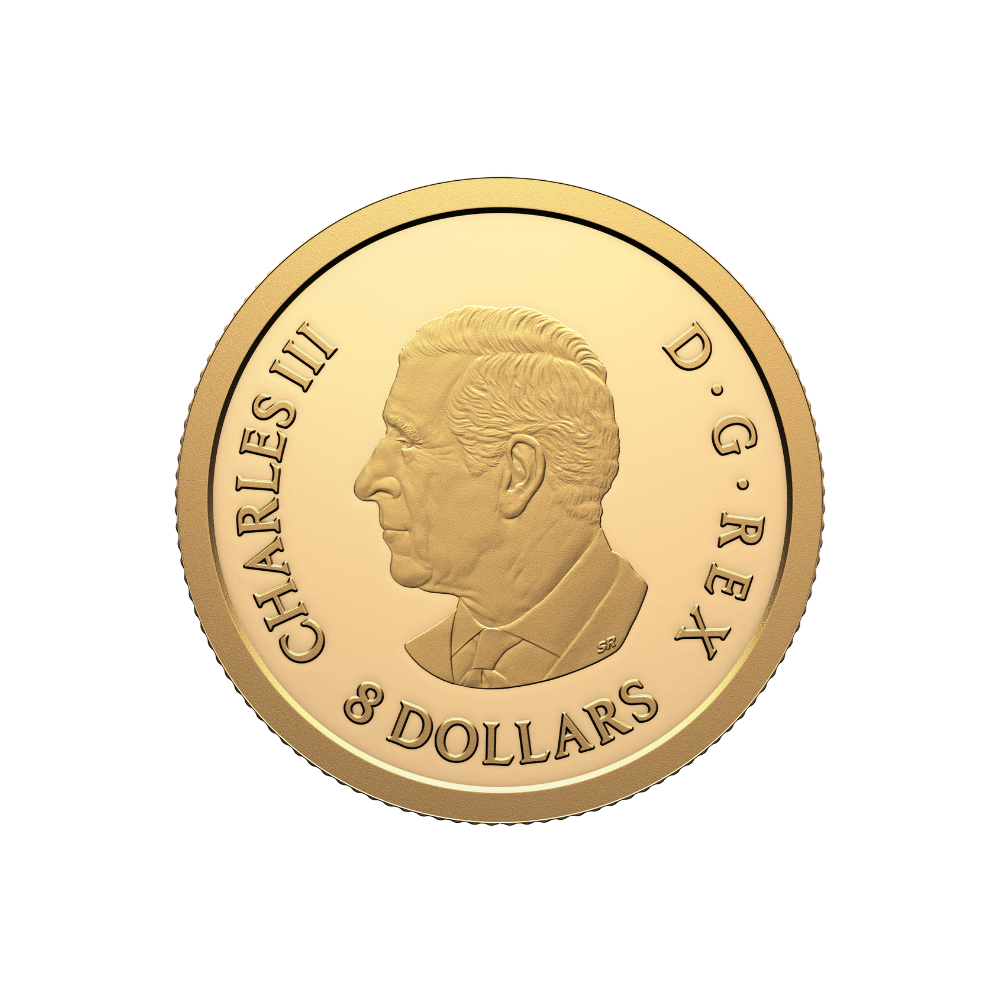 WATER DRAGON 1/20 Oz Gold Coin $8 Canada 2025