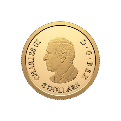 WATER DRAGON 1/20 Oz Gold Coin $8 Canada 2025