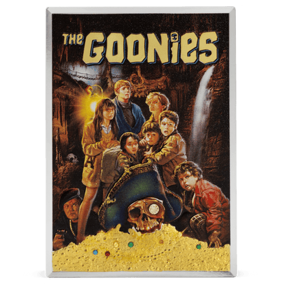 The Goonies Movie Poster Pure Silver Collectible chase Agoro