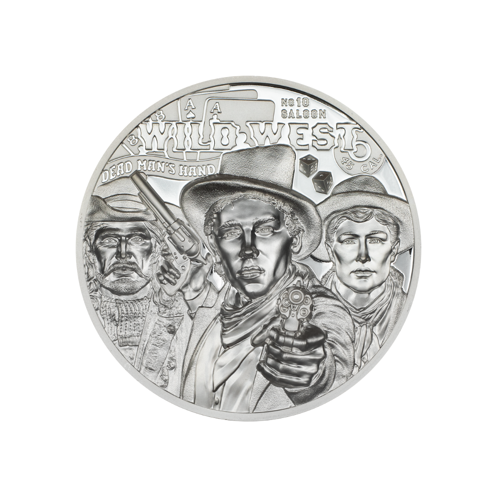 WILD WEST Legends 1 Oz Silver Coin $5 Cook Islands 2024