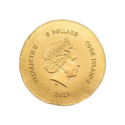 WINE GRAPES Naxos Ancient Greece Gold Coin $5 Cook Islands 2023