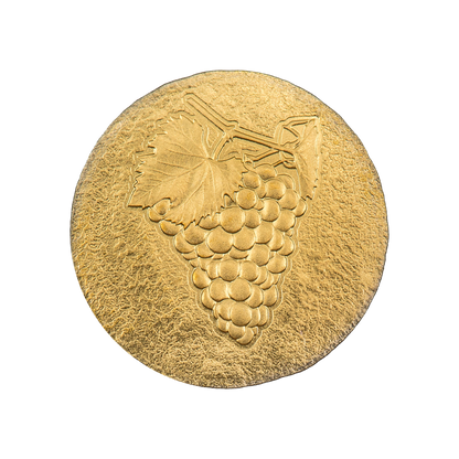 WINE GRAPES Naxos Ancient Greece Gold Coin $5 Cook Islands 2023