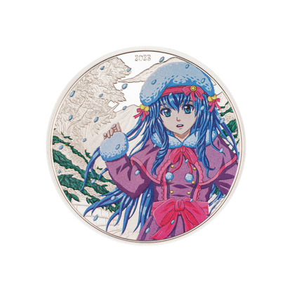 WINTER Manga 1 Oz Silver Coin $5 Cook Islands 2023