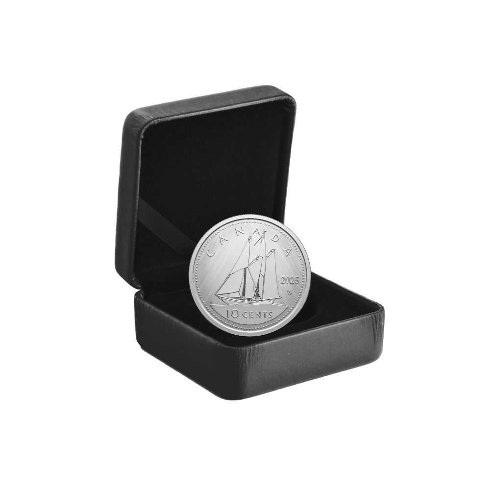 W Mint Mark Bluenose 1 Oz Silver Coin Canada 2025