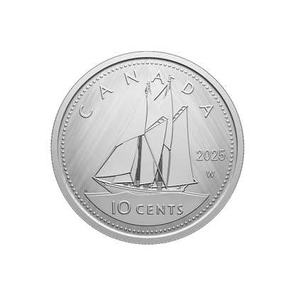 W Mint Mark Bluenose 1 Oz Silver Coin Canada 2025