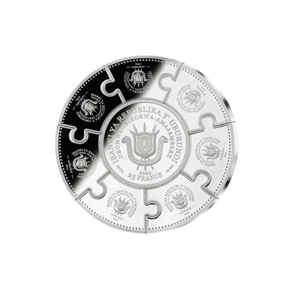 WONDERS OF THE WORLD 5 Oz Silver Coin Burundi 2024