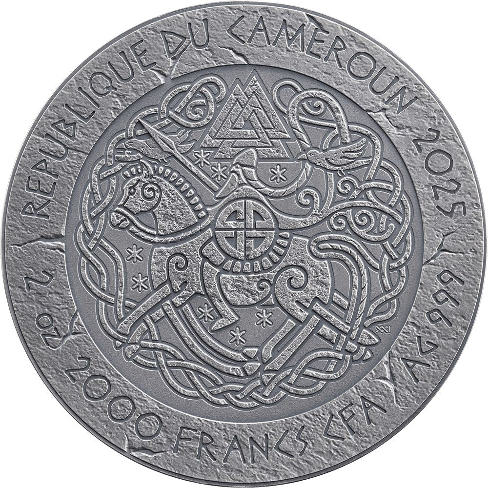 Björn Ironside Way to Valhalla 2 Oz Silver Coin 2025 obverse Mint XXI Parthava Coin