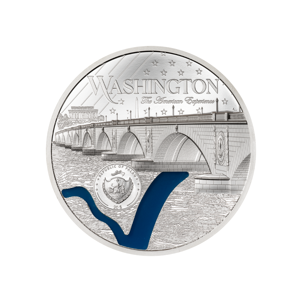 Washington DC Tiffany Art Metropolis 3 Oz Silver Coin 2025