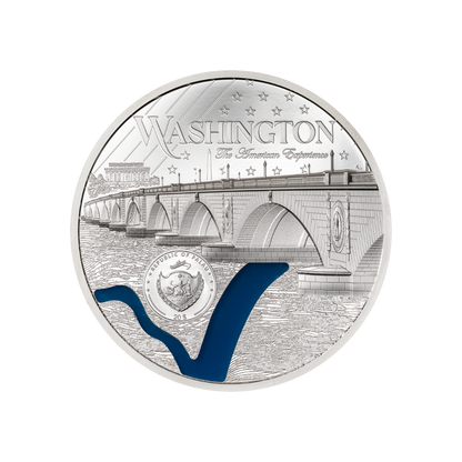 Washington DC Tiffany Art Metropolis 3 Oz Silver Coin 2025