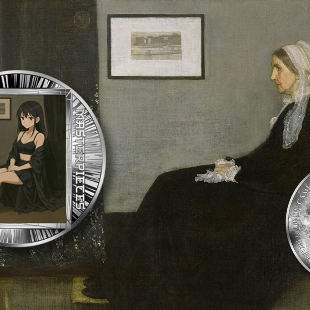 Whistler’s Mother AI-nime Art Masterpieces Silver Coin 2025 popcoins