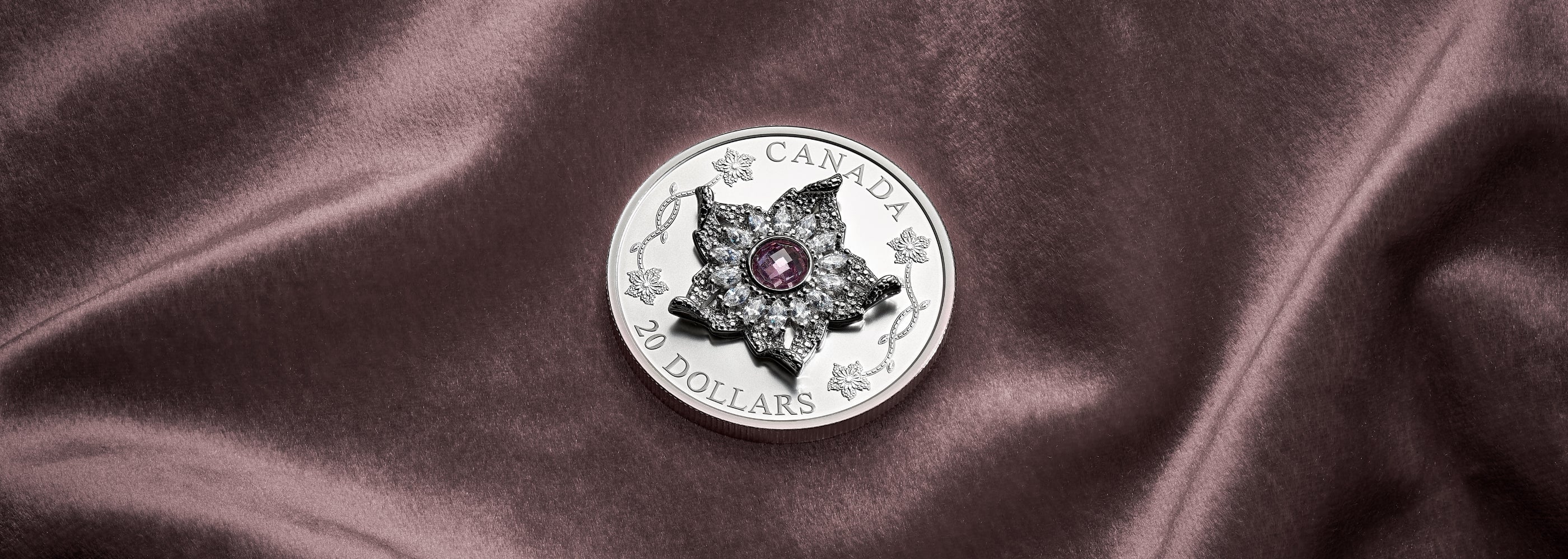 Diamond Brooch 1 Oz Fine Silver Coin 2025