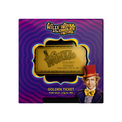 Willy Wonka Golden Ticket Gold Coin 2027 MDM